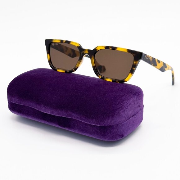 NEW GG1539S 005 GUCCI HAVANA UNISEX SUNGLASSES GUCCI - Picture 2 of 10